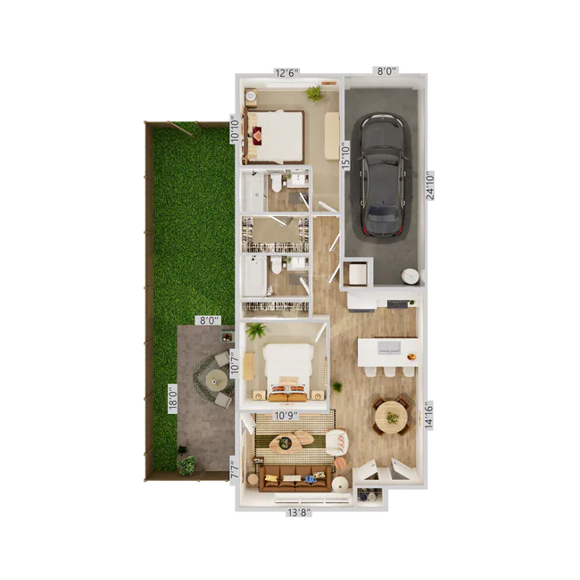 Unit OB-9805 OB-9805 floor plan